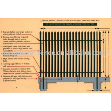 steel palisade